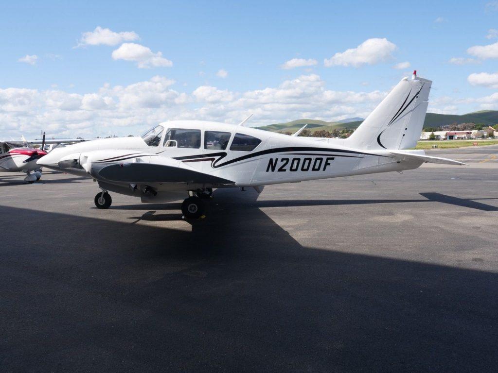 well serviced 1968 Piper Turbo Aztec aircraft
