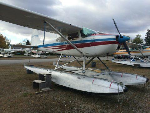 floats equipped 1972 Cessna 180 aircraft for sale