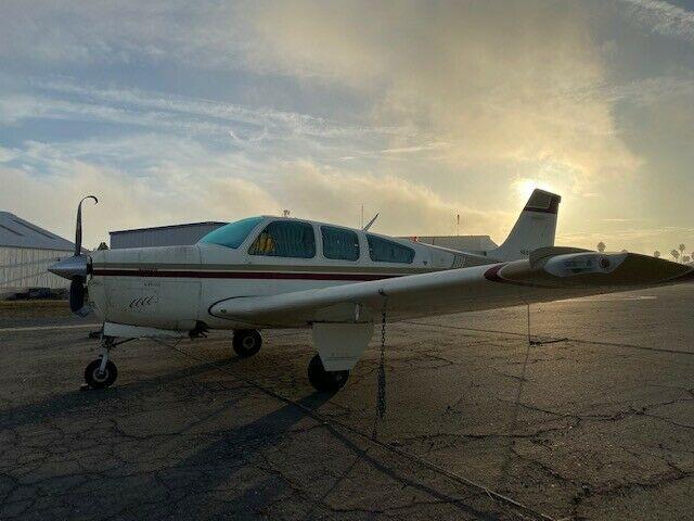 damaged 1980 Beech F33A Bonanza aircraft