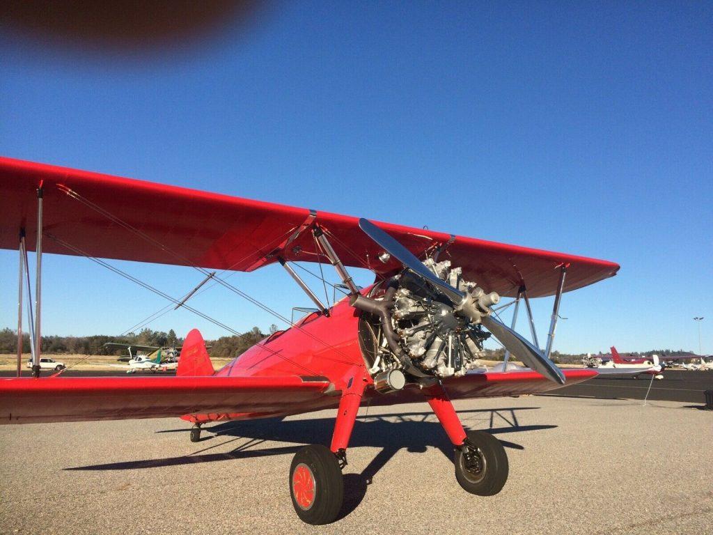 Vintage 1941 Stearman Biplane WWII Trainer aircraft