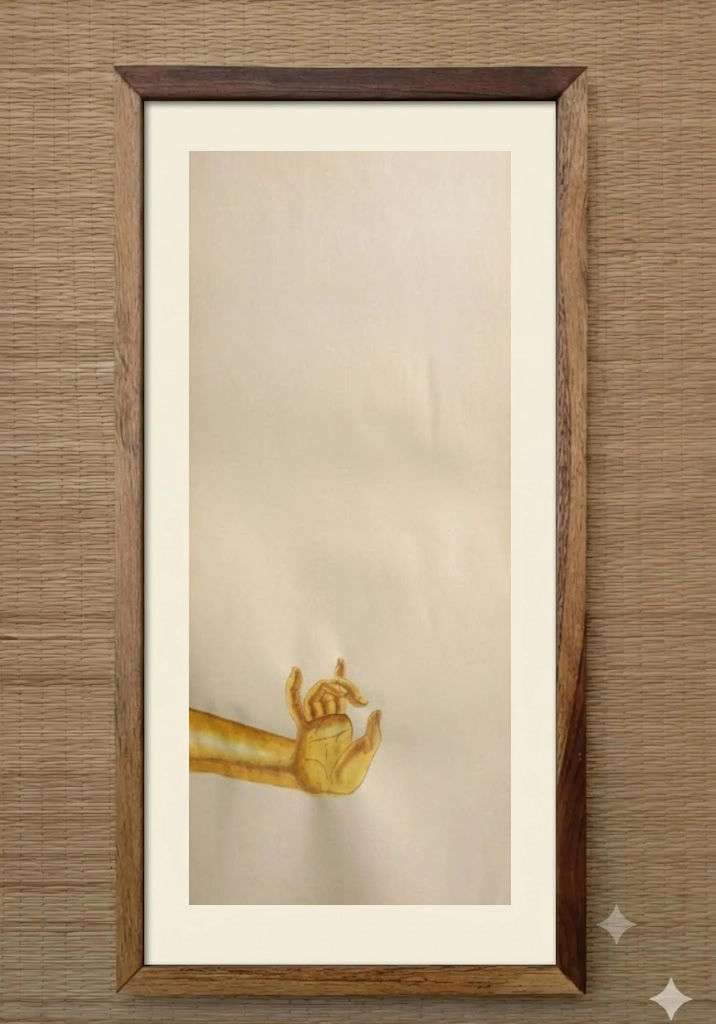 apana mudra framed painting minimal