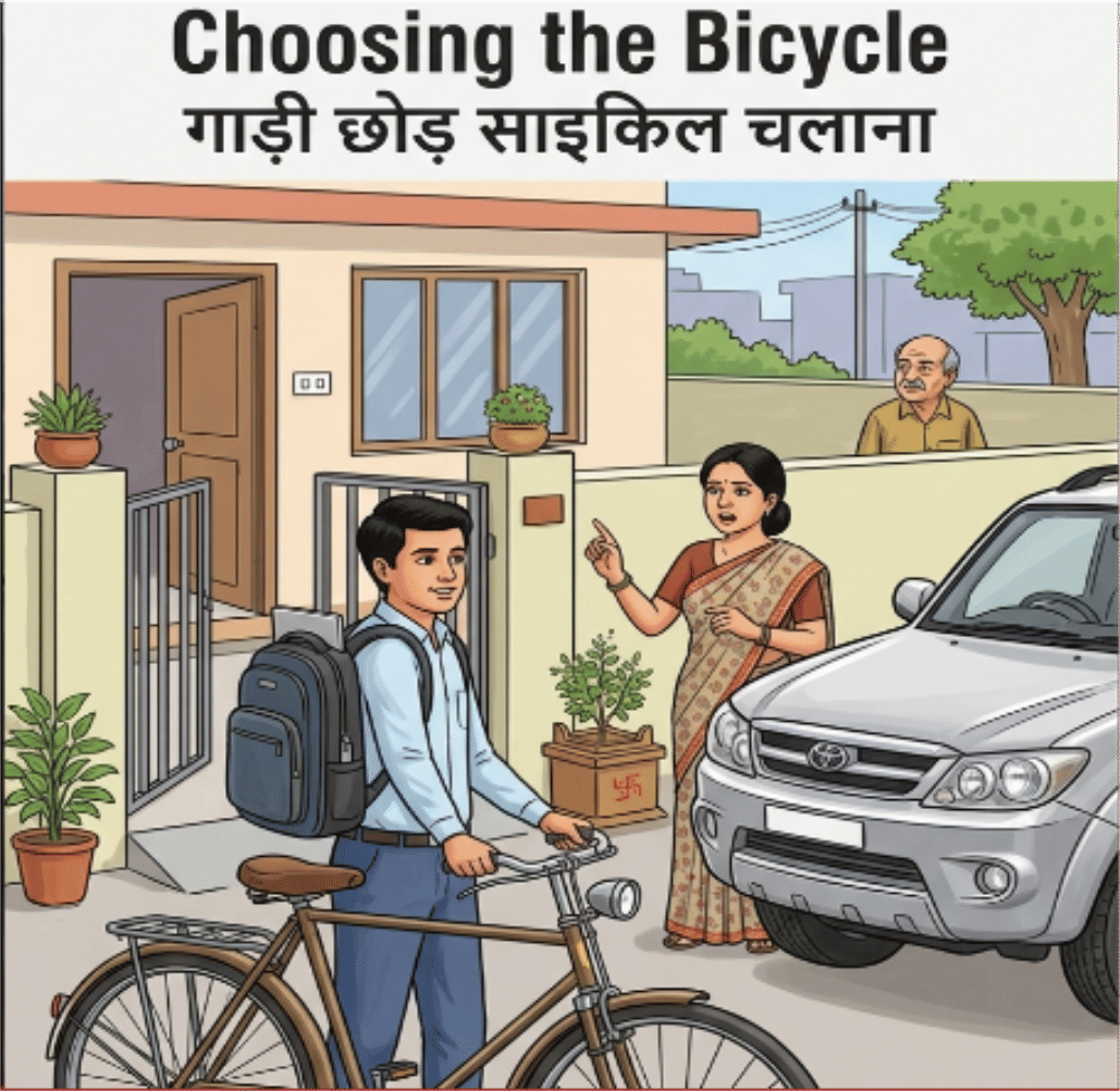 choosing to cycle - over motors - bad habits poster