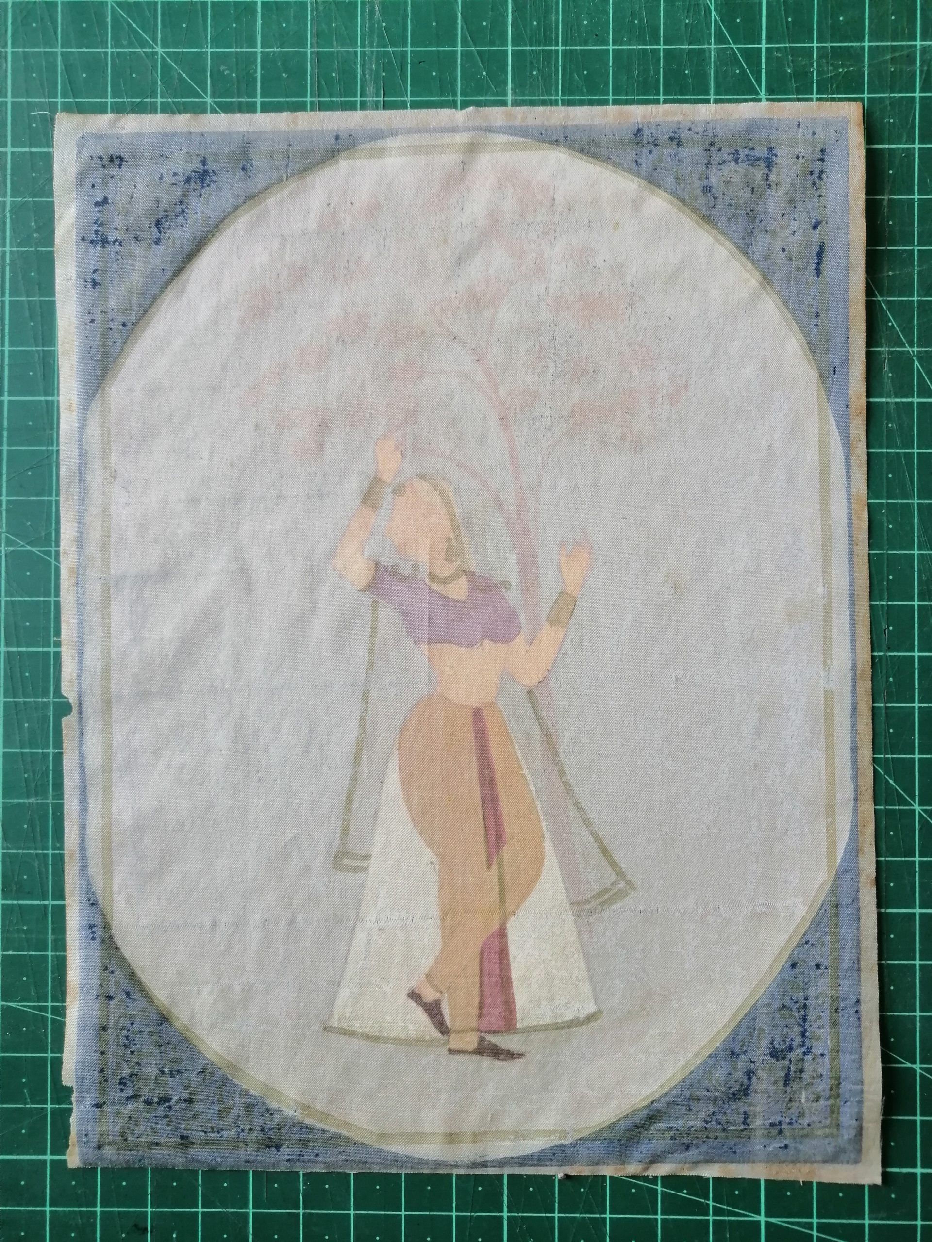 Vintage Nayika Ragamala Handmade Paintings on Silk - Image 13
