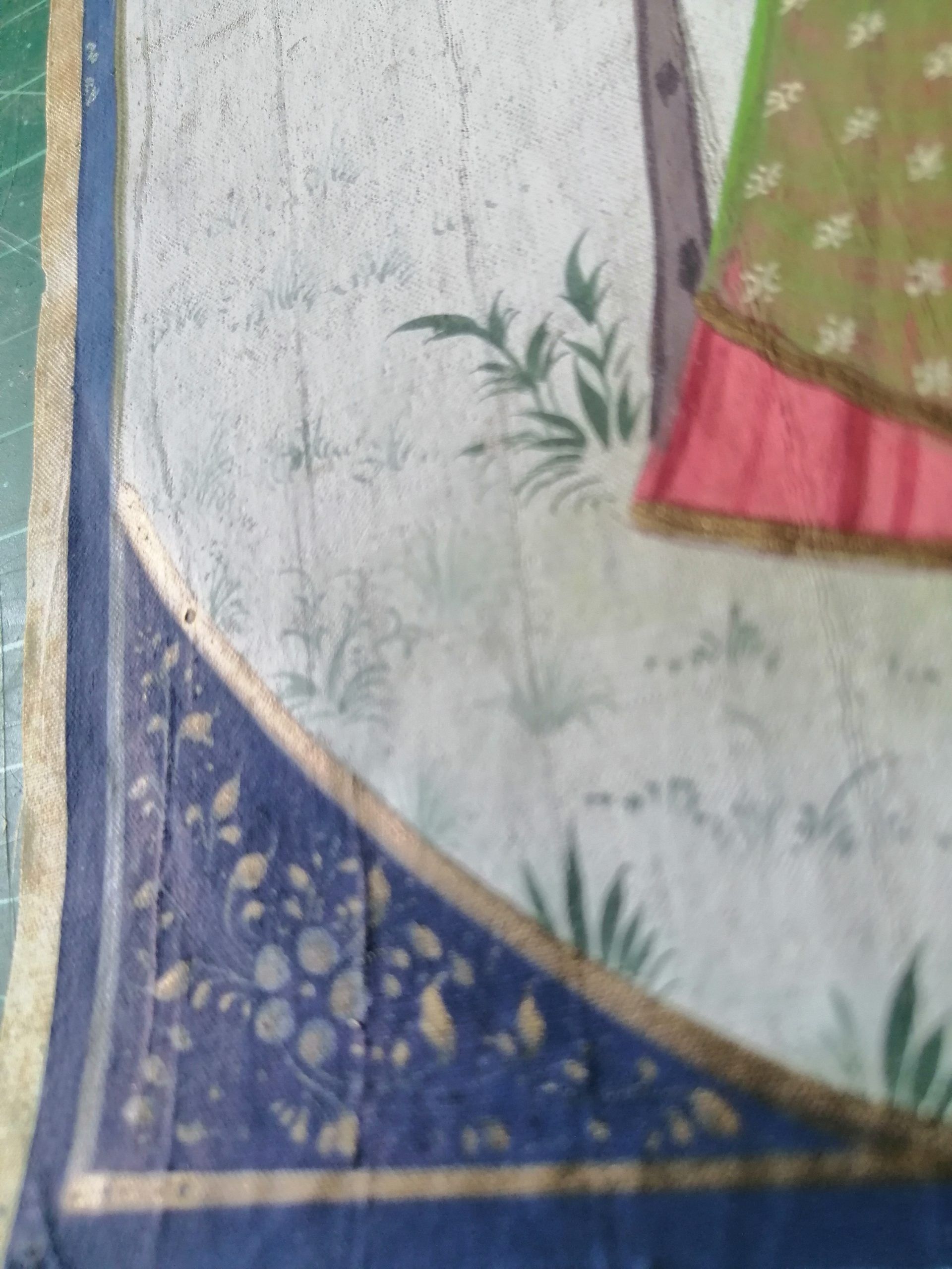 Vintage Nayika Ragamala Handmade Paintings on Silk - Image 16