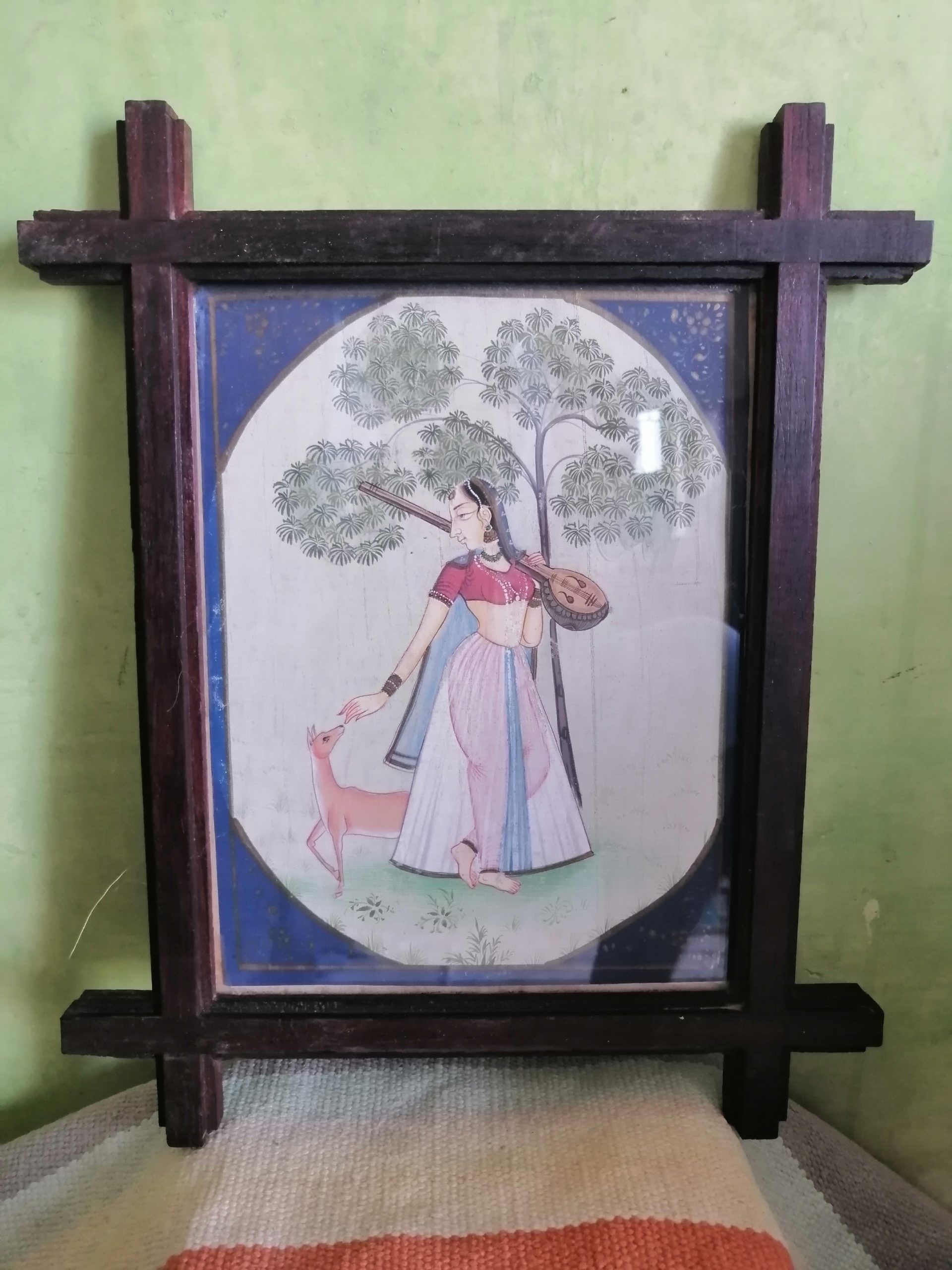 Vintage Nayika Ragamala Handmade Paintings on Silk - Image 14
