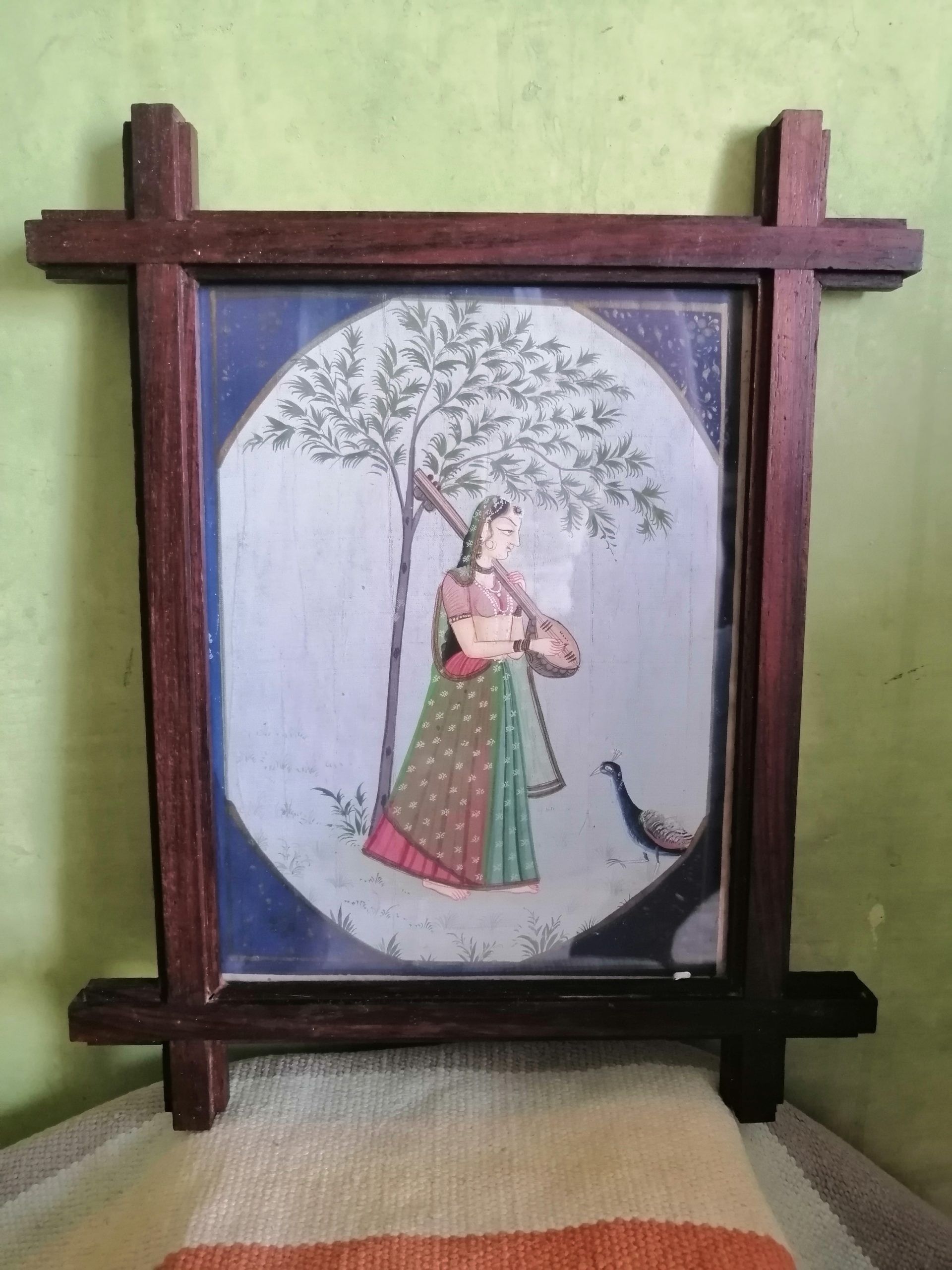 Vintage Nayika Ragamala Handmade Paintings on Silk - Image 6