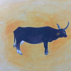 Holy Cow - No. 1 original watercolor painting