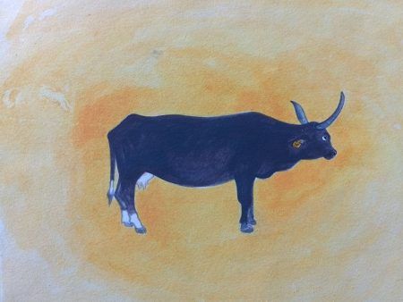 Holy Cow - No. 1 original watercolor painting
