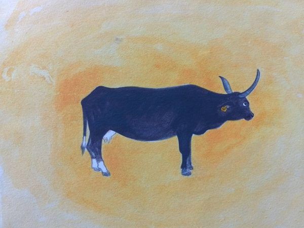 Holy Cow - No. 1 original watercolor painting