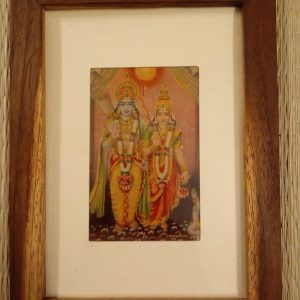 Framed Vintage Sita Ram print wooden frame