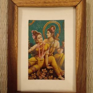 Framed Vintage Sita Ram Vanvas print wooden frame