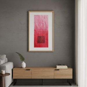 Meditating on Red - 003 original watercolor painting walldecor yoga
