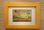 Framed Original Indian Matchbox Rainbow from 1960s Dindigul handmade wooden frame with joinery
