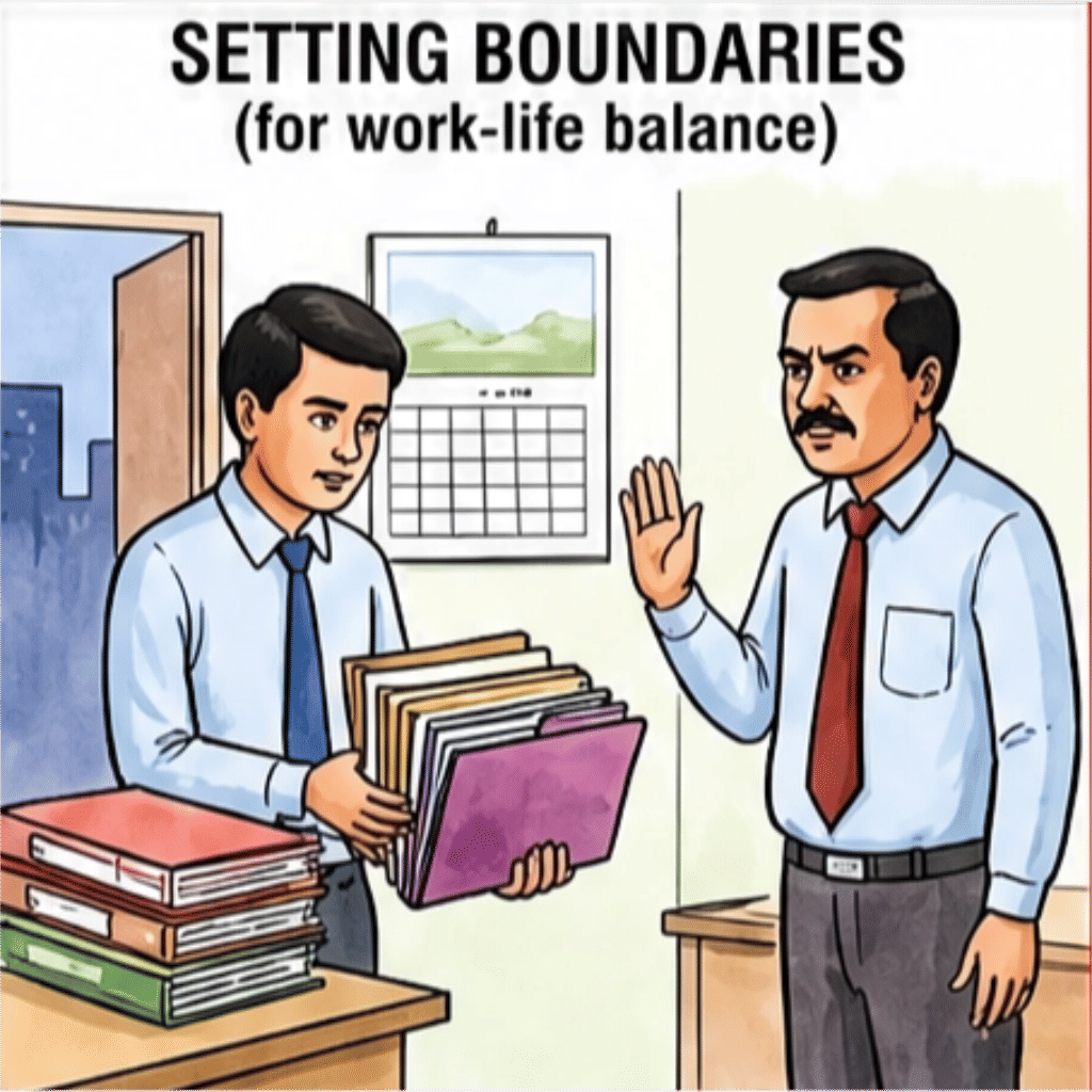 setting boundaries - bad habits poster