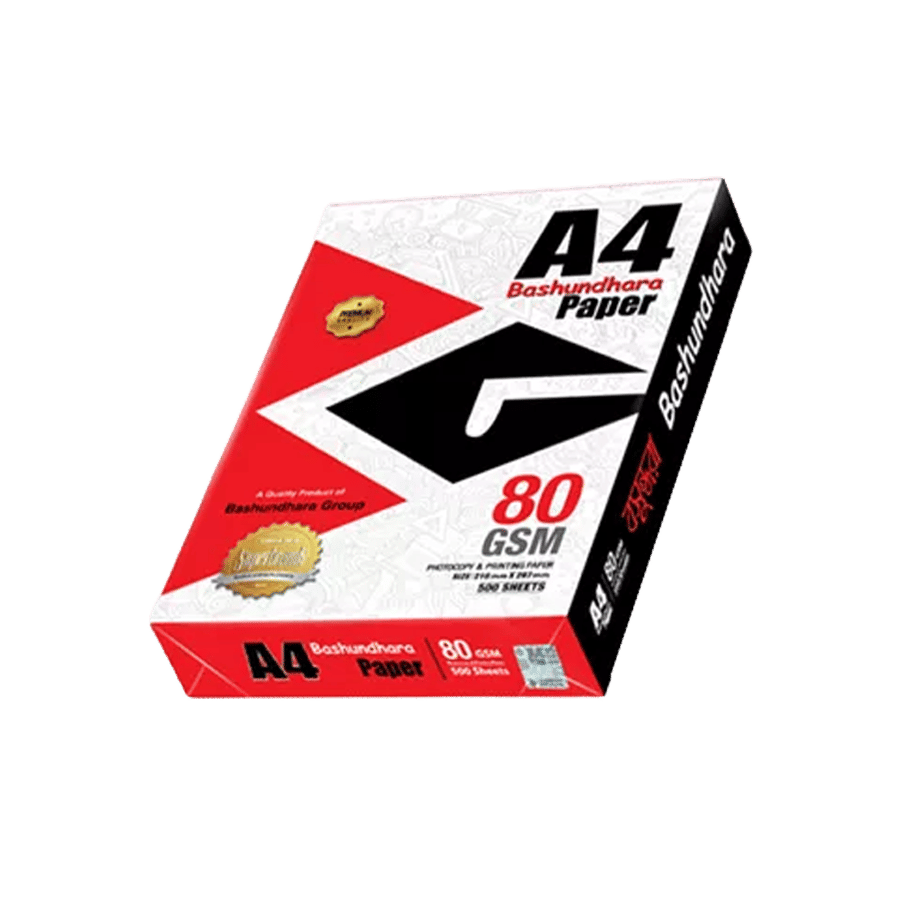 Bashundhara A4 Paper 80 GSM – 500 Sheets | Best Price in Bangladesh