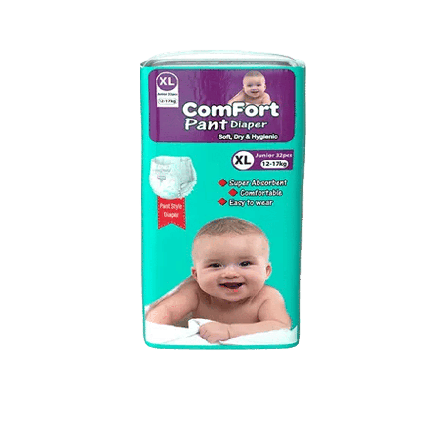 Comfort Baby Diaper Pant XL 32 PCS (12-17 kg) | Soft & Leak-Proof Bangladesh