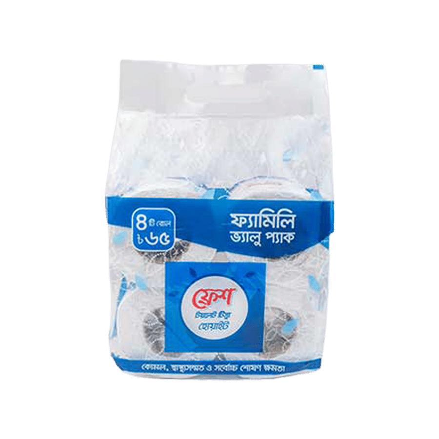 Fresh Toilet Tissue White 4 Packet