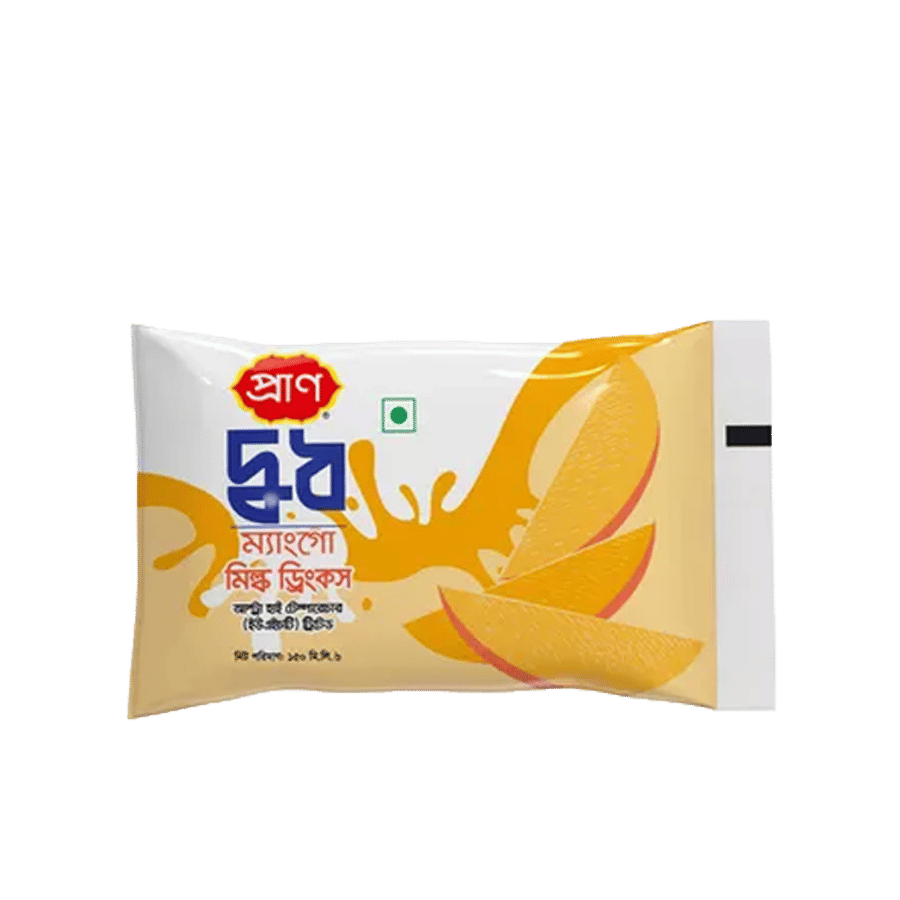 Pran Mango Flavored Milk (Pouch) 150 ml