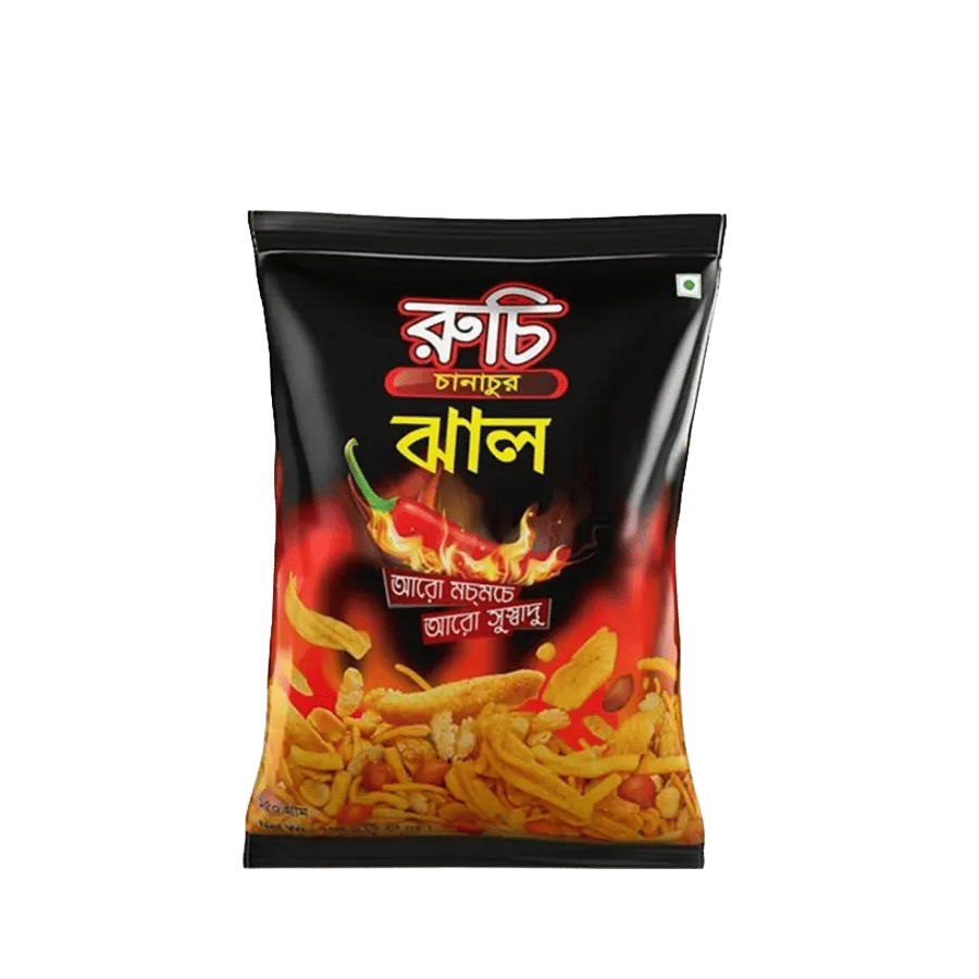 Ruchi Hot Chanachur 22 gm | Extra Spicy Mini Crispy Snack