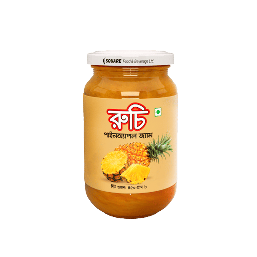 Ruchi Pineapple Jam 450 gm | Original Pineapple Fruit Jam Bangladesh