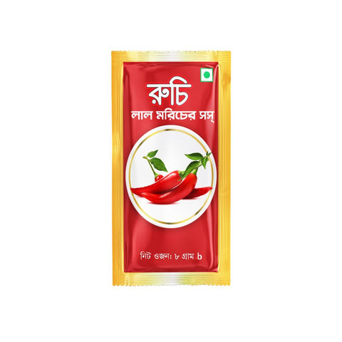 Ruchi Red Chilli Sauce 8 gm Sachet | Mini Spicy Chilli Sauce Bangladesh