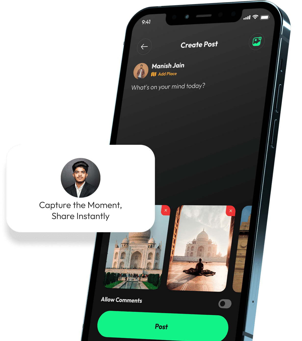 Instant posting & sharing