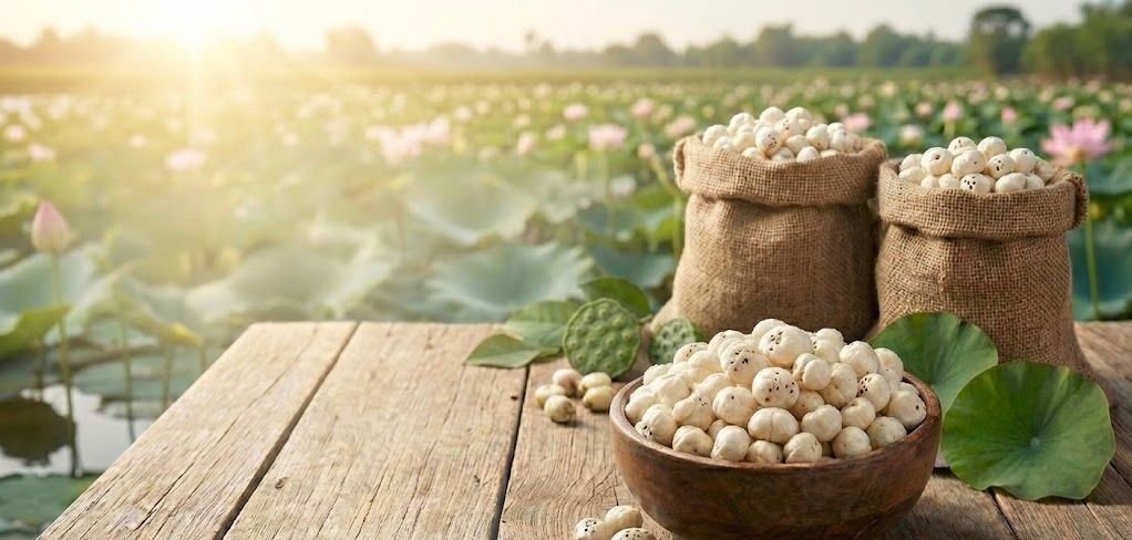 Bowl of roasted makhana