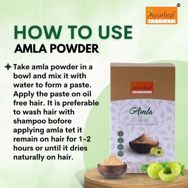 100% Natural Amla Indian Gooseberry Fruit Powder for Hair Growth and skin (200 gms) - Image 9