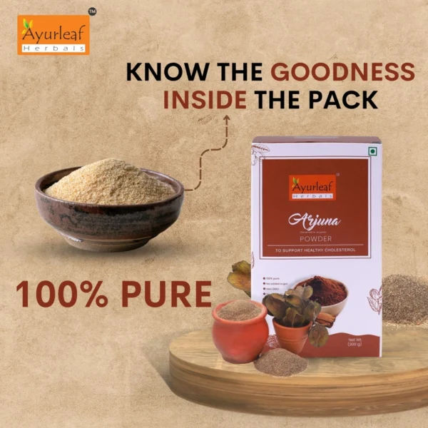 Arjuna Powder to Maintain Blood Pressure, Support Cardiovascular & Enhances Stamina (200g) - Image 7