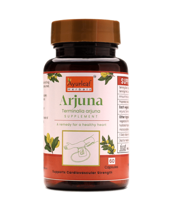 Arjuna Extract Blended Capsules 500mg |  60 Capsules Vegan Pack - Image 2