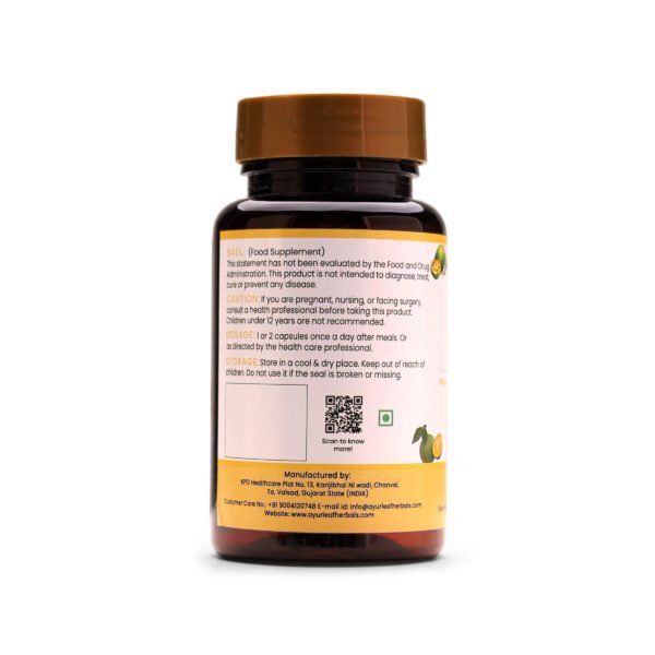 Bael  Extract Blended Capsules 500mg |  60 Capsules Vegan Pack - Image 3