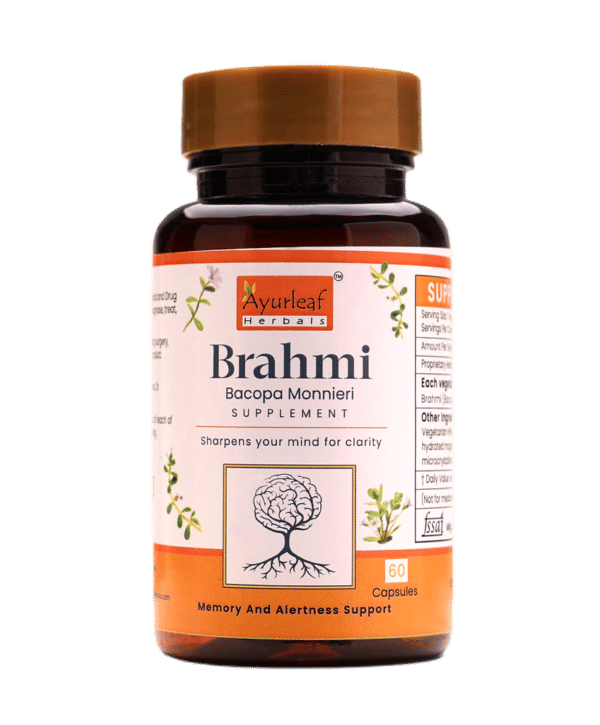 Brahmi Extract Blended Capsules 500mg |  60 Capsules Vegan Pack - Image 2