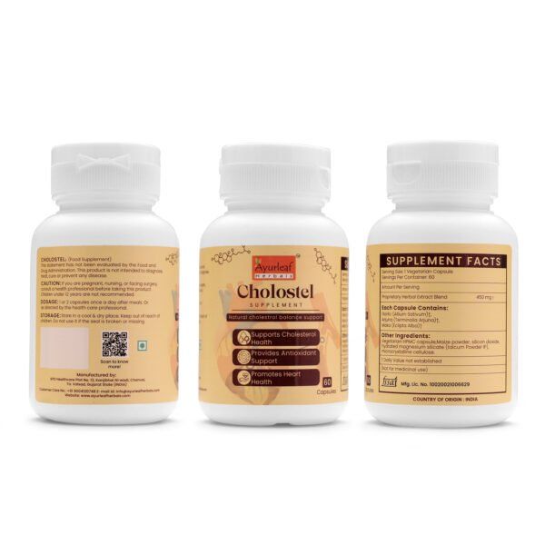 Cholostel Extract Blended Capsules 450mg |  60 Capsules Vegan Pack - Image 5