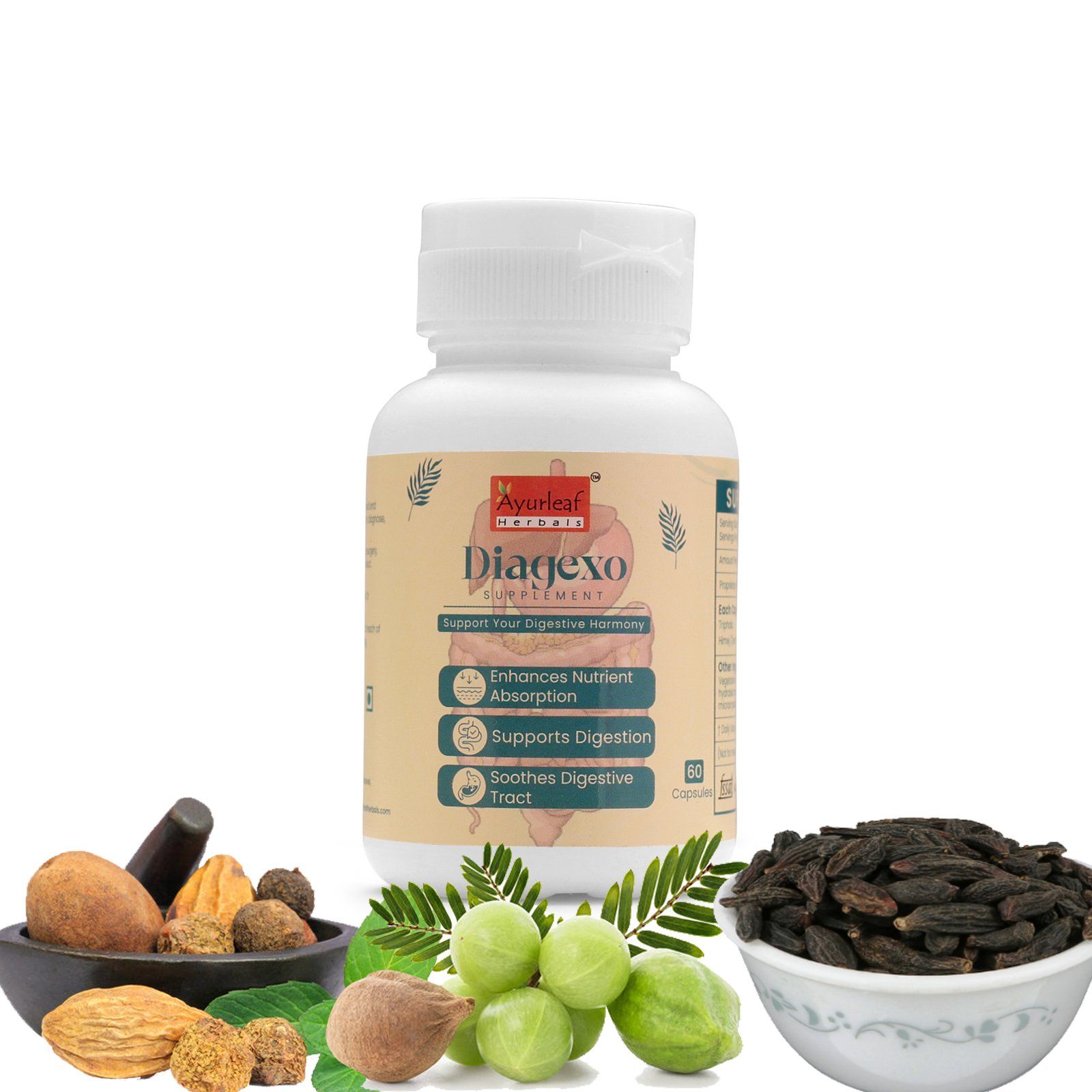 Diagexo Extract Blended Capsules 300mg | 60 Capsules Vegan Pack