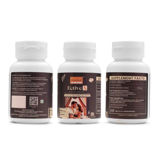 Ective-X Extract Blended Capsules 475mg |  60 Capsules Vegan Pack - Image 5