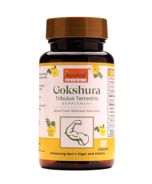 Gokshura Extract Blended Capsules 500mg |  60 Capsules Vegan Pack - Image 2