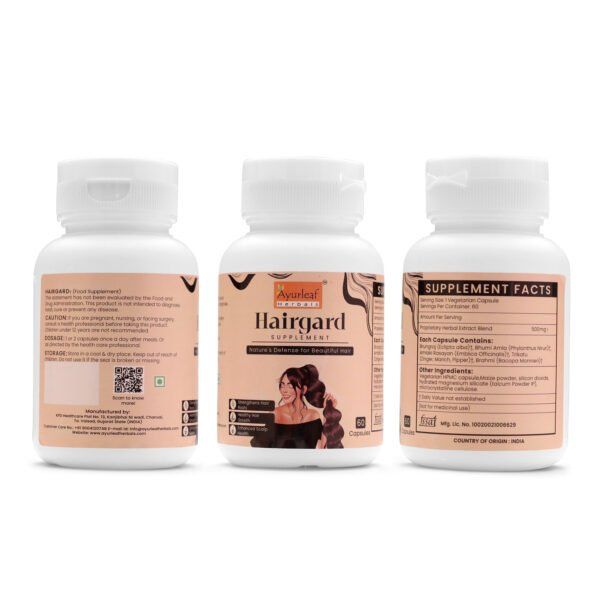 Hairgard Extract Blended Capsules 500mg |  60 Capsules Vegan Pack - Image 5