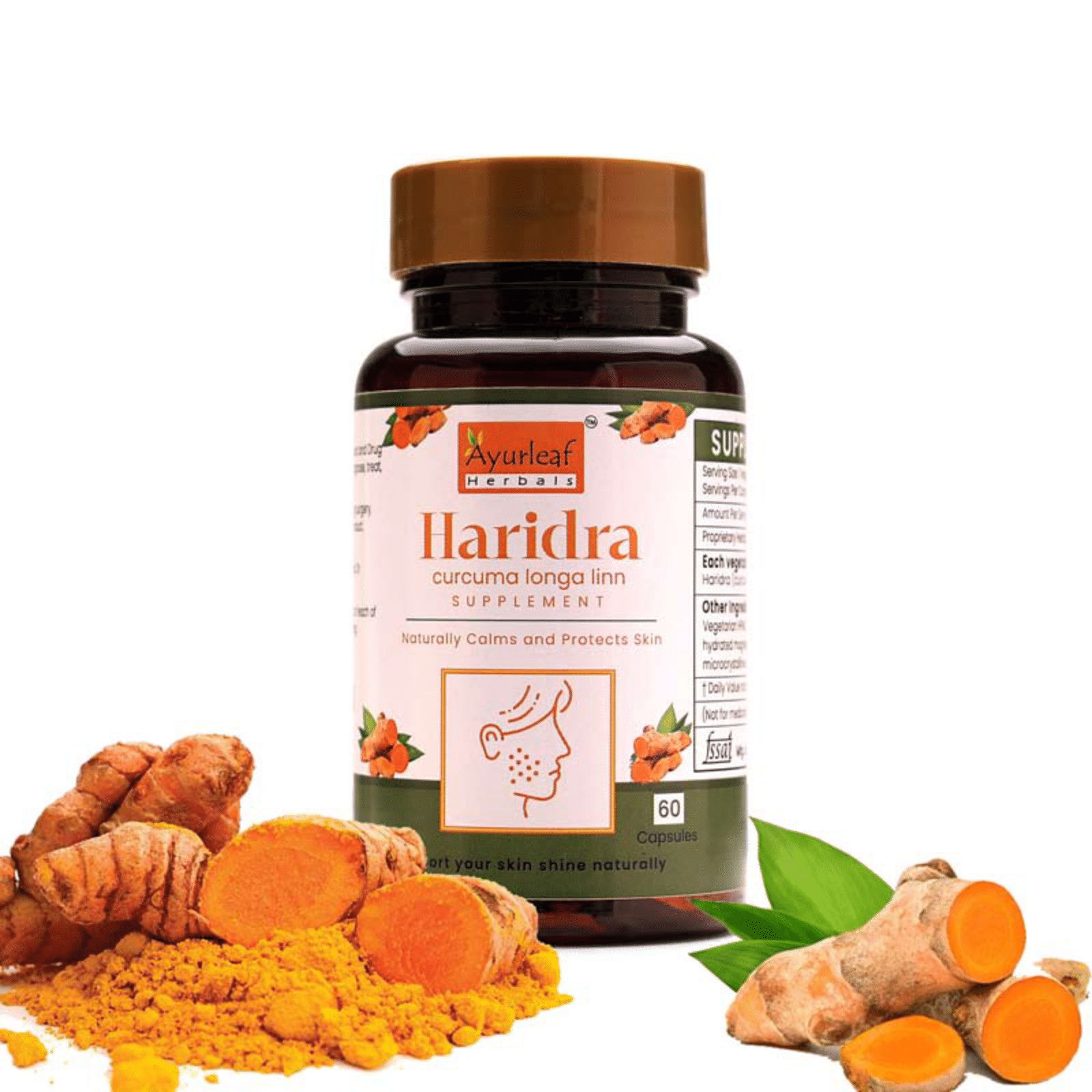 Haridra Extract Blended Capsules 500mg | 60 Capsules Vegan Pack
