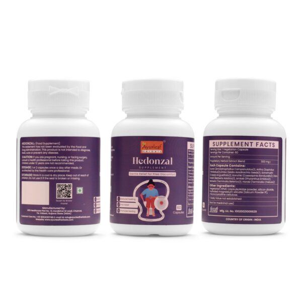 Hedonzal Extract Blended Capsules 300mg |  60 Capsules Vegan Pack - Image 5