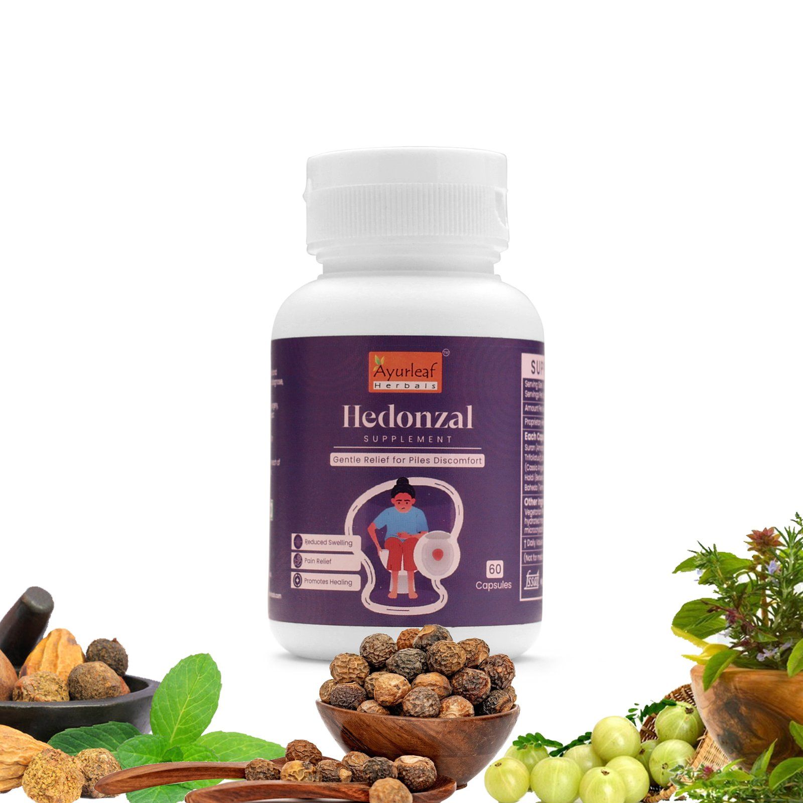 Hedonzal Extract Blended Capsules 300mg | 60 Capsules Vegan Pack