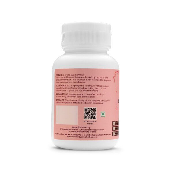 Stralex Extract Blended Capsules 500mg |  60 Capsules Vegan Pack - Image 3