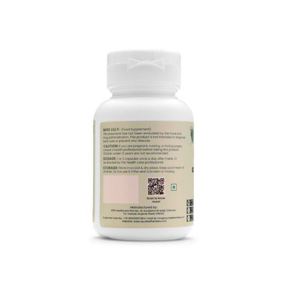 Miss Lilly Extract Blended Capsules 450mg |  60 Capsules Vegan Pack - Image 3