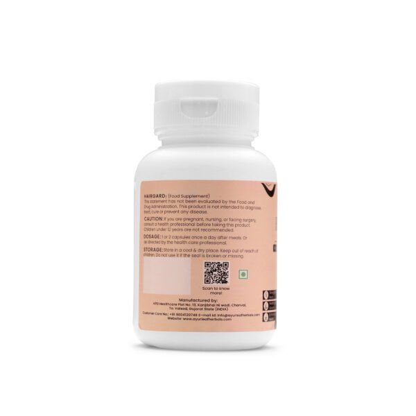 Hairgard Extract Blended Capsules 500mg |  60 Capsules Vegan Pack - Image 3