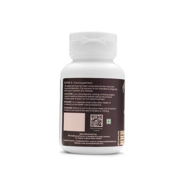 Ective-X Extract Blended Capsules 475mg |  60 Capsules Vegan Pack - Image 3