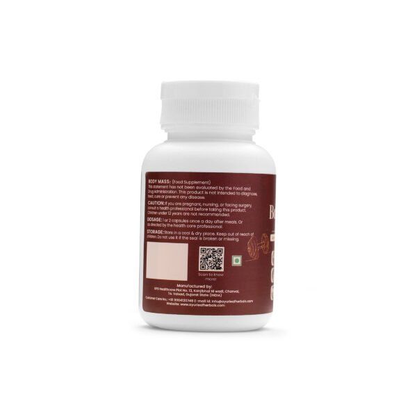 Body Mass Extract Blended Capsules 475mg |  60 Capsules Vegan Pack - Image 4