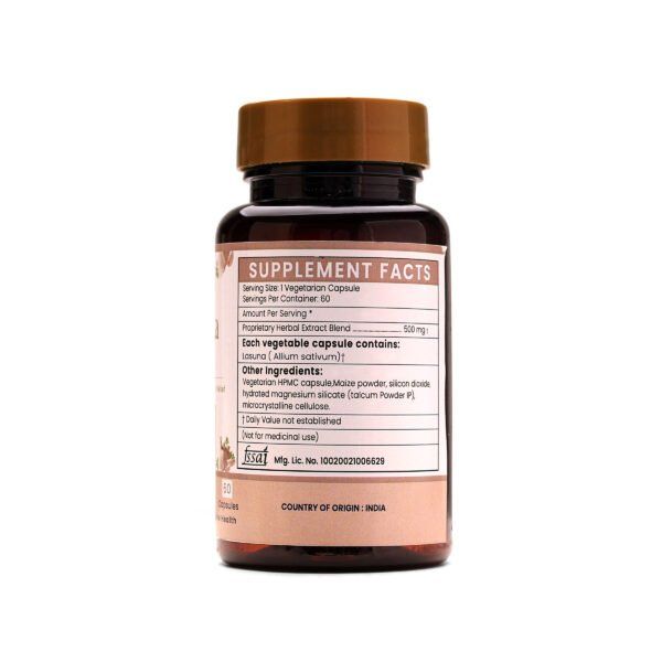 Lasuna Extract Blended Capsules 500mg |  60 Capsules Vegan Pack - Image 4