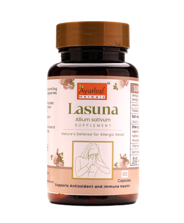 Lasuna Extract Blended Capsules 500mg |  60 Capsules Vegan Pack - Image 2