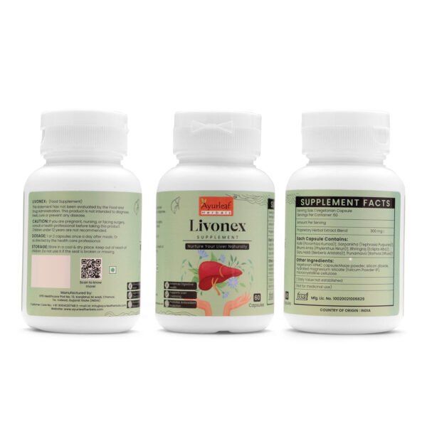 Livonex Extract Blended Capsules 300mg |  60 Capsules Vegan Pack - Image 5