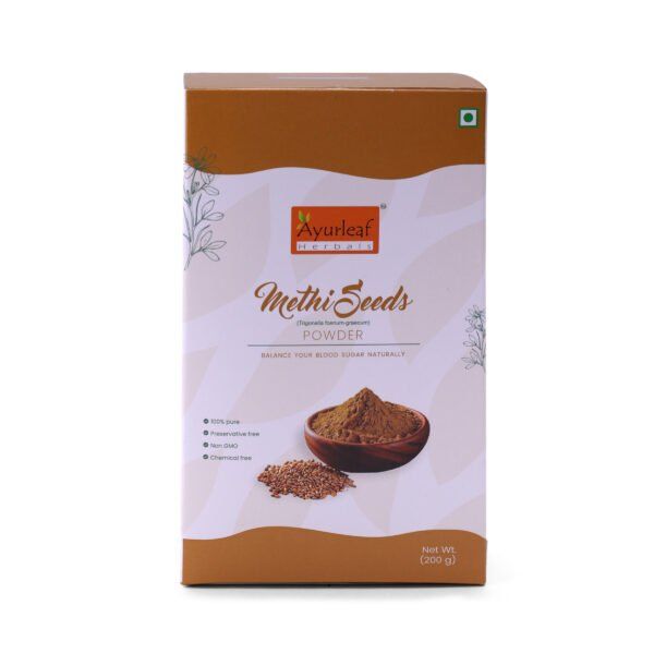 100% natural and pure methi seeds powder(fenugreek) for blood sugar management (200gms) - Image 3