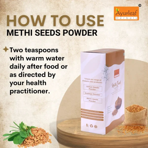 100% natural and pure methi seeds powder(fenugreek) for blood sugar management (200gms) - Image 9